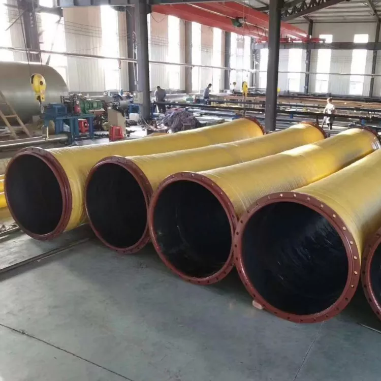 Large Diameter Heavy-Duty Flanged Rubber Hose