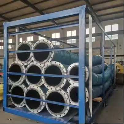 Mangueira de borracha flangeada flexível de grande diâmetro