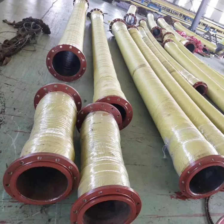 Mangueira de borracha flangeada para serviço pesado de grande diâmetro