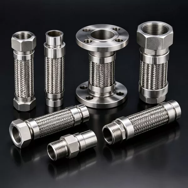 Conector de mangueira metálica